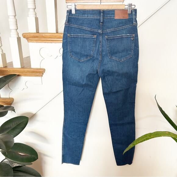 Madewell 10" High Rise Skinny Jeans Hanna Wash Stretch Denim Button Fly Size 27 - Picture 5 of 9